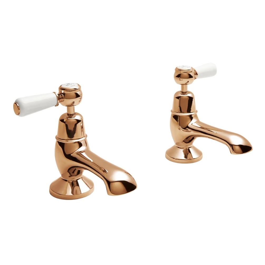 BC Designs Victrion Lever Copper Bath Pillar Taps